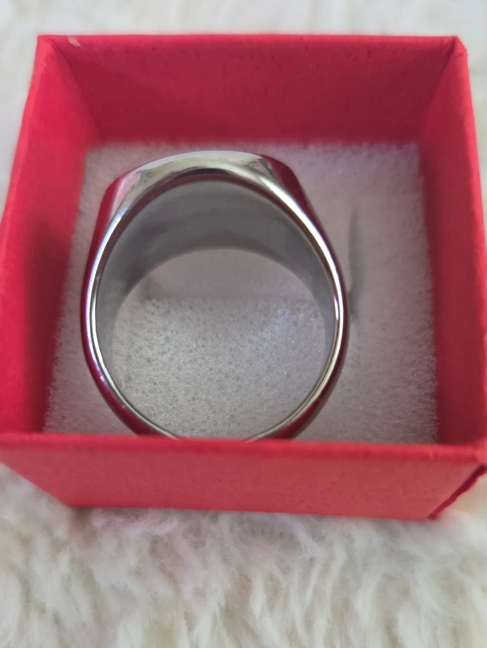 Silver Crystal Crown Emblem Ring - Women's Accessory